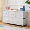 Sweetcrispy Sturdy 5-Drawer Fabric Dresser