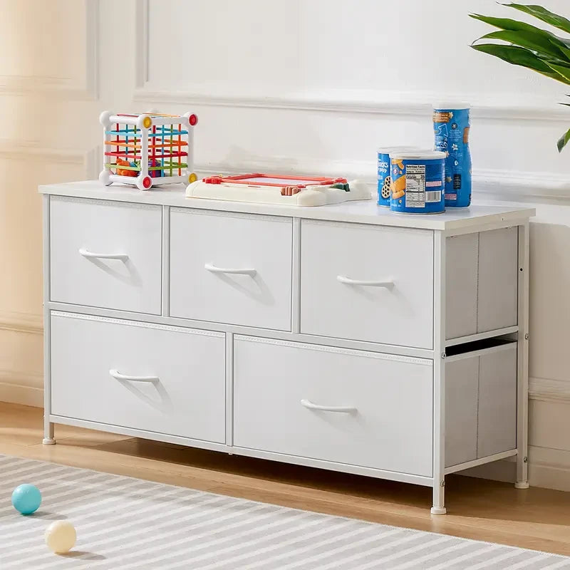 Sweetcrispy Sturdy 5-Drawer Fabric Dresser