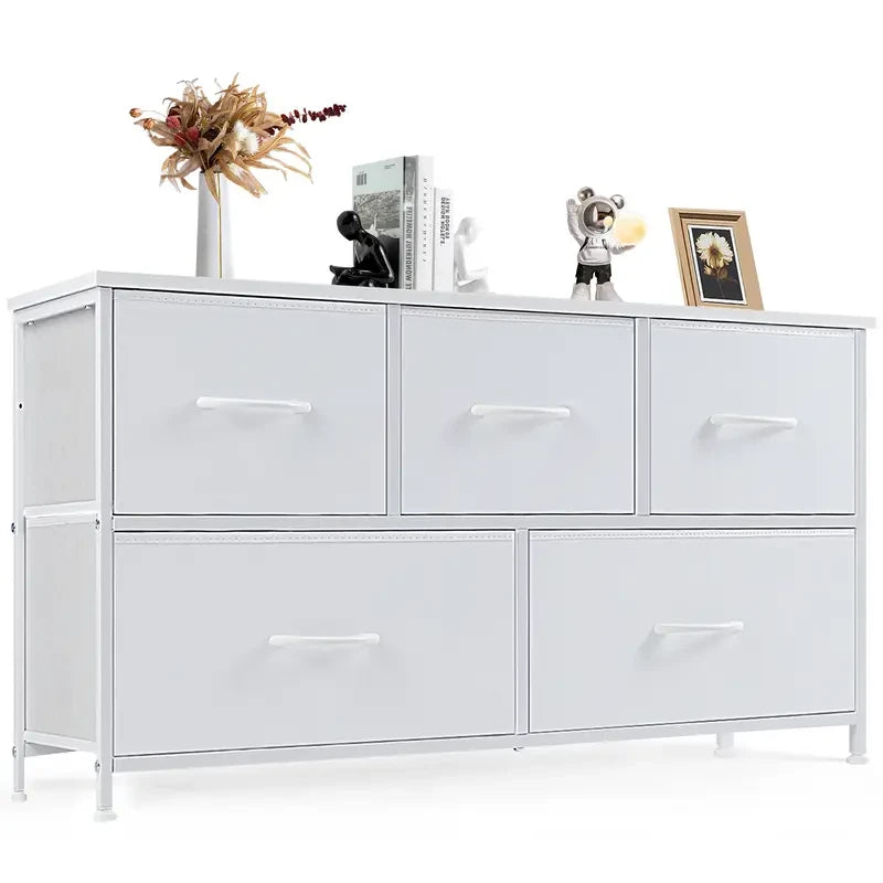 Sweetcrispy Sturdy 5-Drawer Fabric Dresser