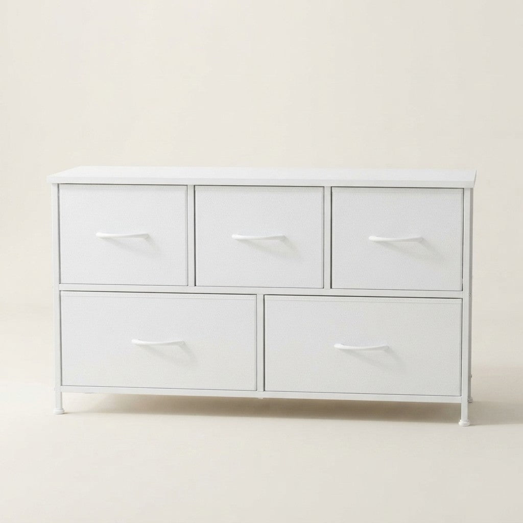 Sweetcrispy Sturdy 5-Drawer Fabric Dresser